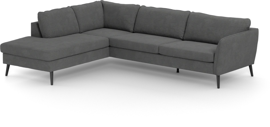 County - 2,5-sits soffa med divan vänster - Grå