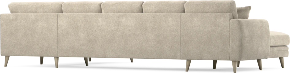 Eden - 3-sits soffa med schäslong vänster och divan höger - Beige