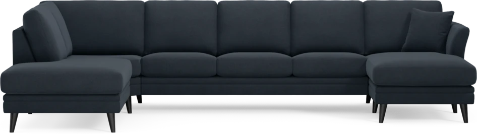 Eden - 3-sits soffa med divan vänster och schäslong höger - Blå