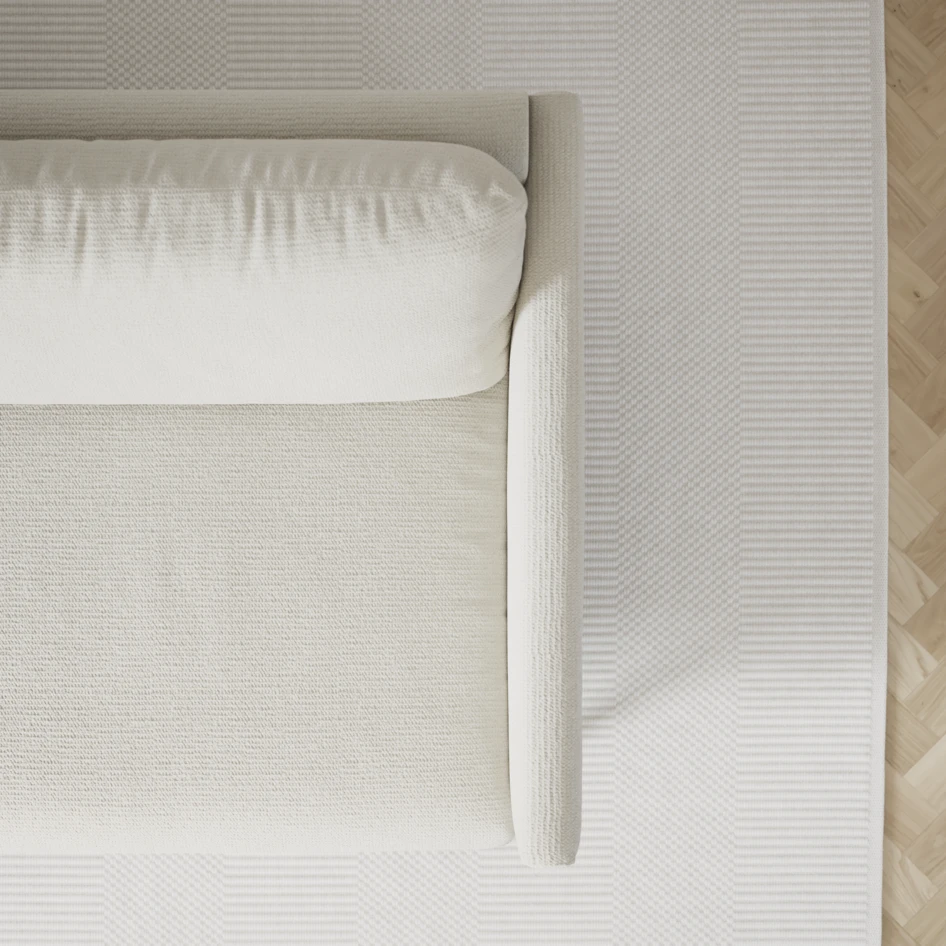 Madison Lux - 2-sits soffa med divan vänster och schäslong höger - Vit