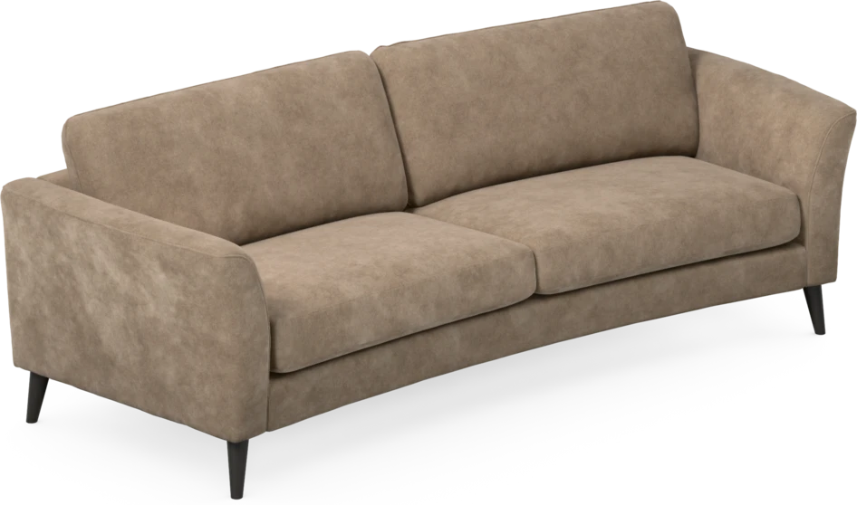 Bridge - 3-sits soffa svängd - Beige