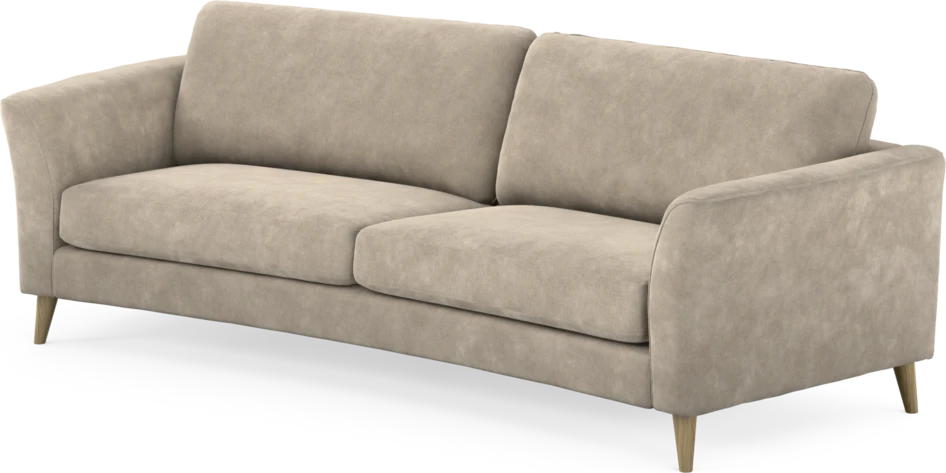 Bridge - 3-sits soffa svängd - Beige