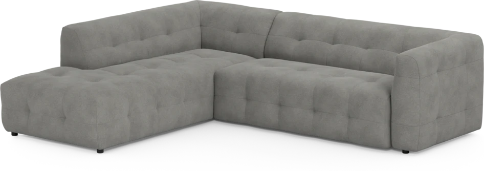 Bella - 3-sits soffa med divan vänster - Grå