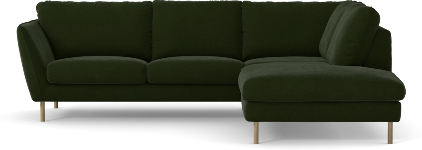 Madison Lux - 2-sits soffa med divan höger - Grön