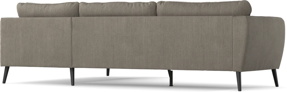 County - 2,5-sits soffa med divan höger - Brun