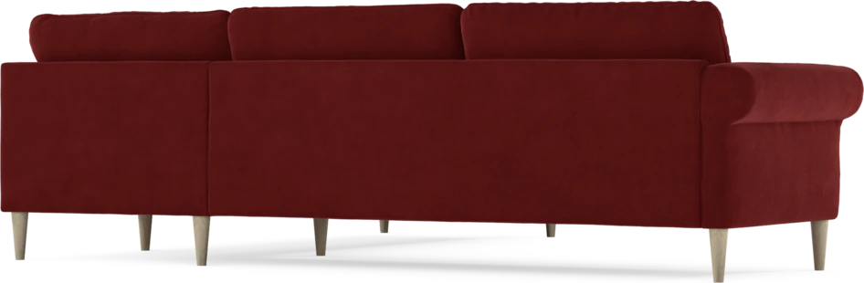 Bridge - Hörnsoffa, 3+2-sits - Röd