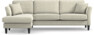 Eden - 2,5-sits soffa med schäslong - Beige