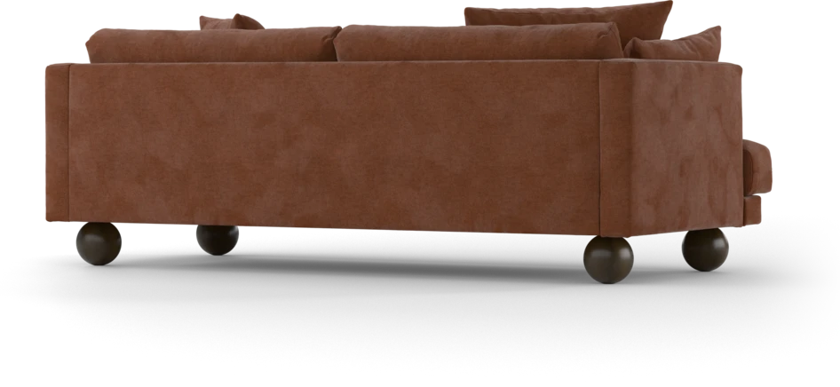 Harper - 3-sits soffa, hel dyna - Orange