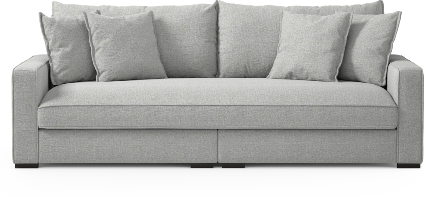 Rossi - 3-sits soffa, hel dyna - Grå