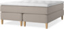 Delux Exclusive - Kontinentalsäng, dubbelsäng med bäddmadrass - Beige