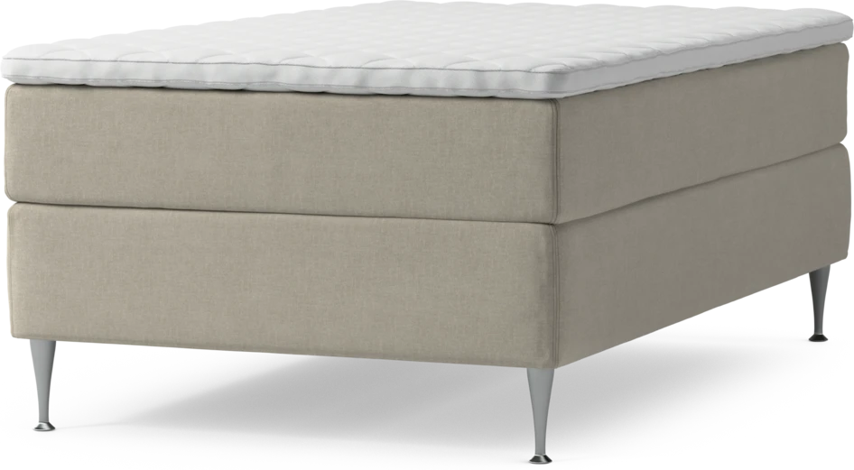 Delux Exclusive - Kontinentalsäng, enkelsäng 120 cm med bäddmadrass och sängben