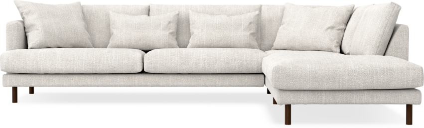 Harper - 3-sits soffa med divan höger - Grå