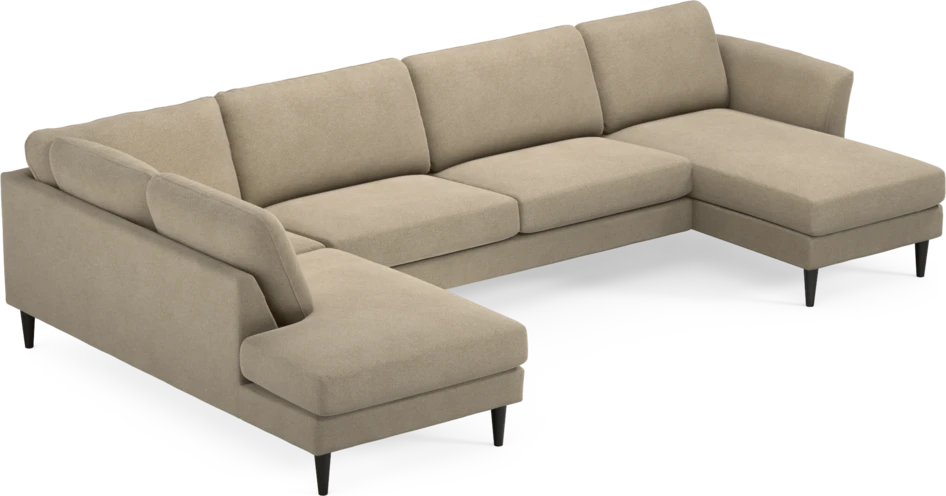 Bridge - 3-sits soffa med divan vänster och schäslong höger - Beige