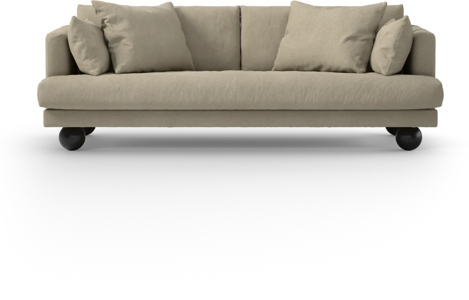Harper - 3-sits soffa, hel dyna - Beige