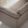 Cherrie - 3-sits soffa, hel dyna, fast klädsel - Beige
