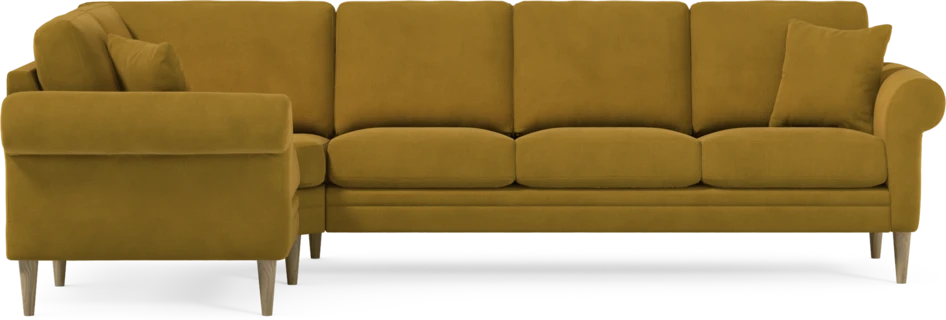 Eden - Hörnsoffa, 1+3-sits - Gul