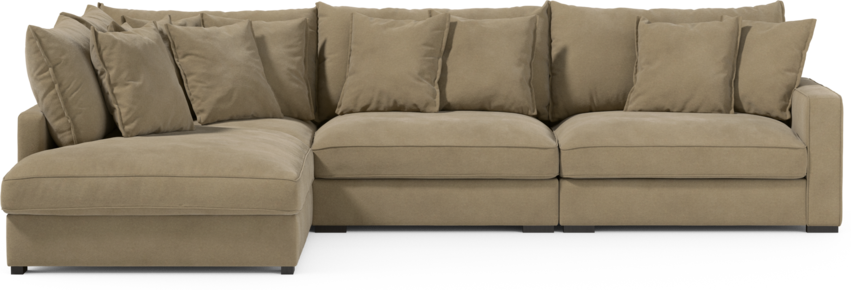 Rossi - 3-sits soffa med divan vänster - Beige