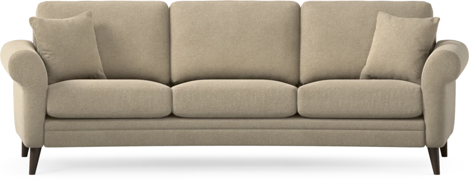 Eden - 3-sits soffa svängd - Beige