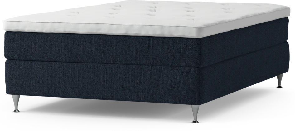 Delux Sense - Kontinentalsäng, enkelsäng 140 cm med bäddmadrass och sängben