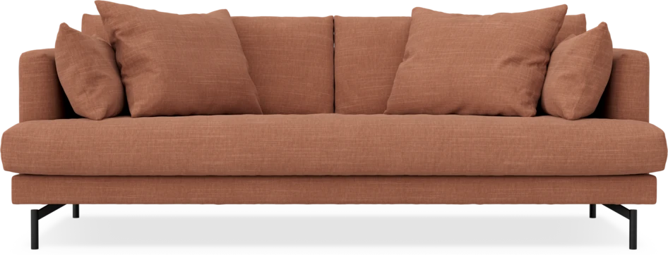 Harper - 3-sits soffa, hel dyna - Orange
