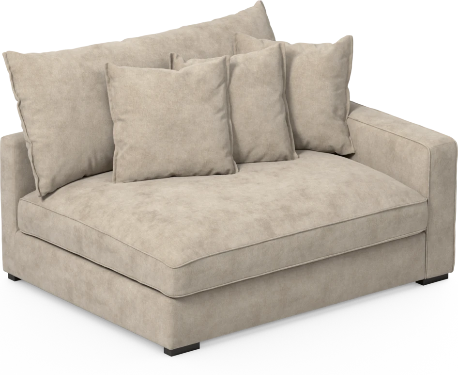 Rossi - 2-sits med armstöd höger - Beige