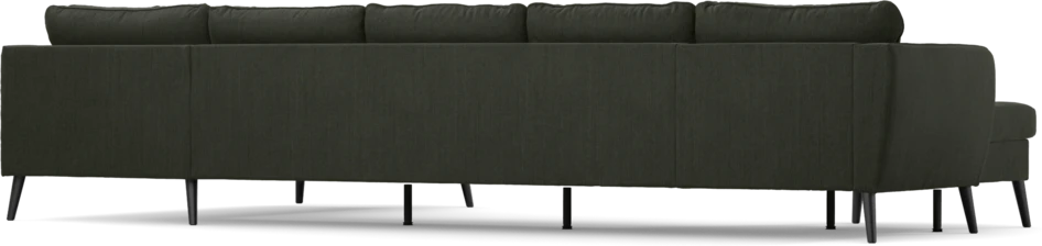 County - 4-sits soffa med schäslong vänster och divan höger - Grön