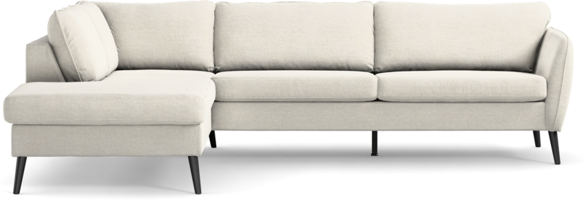 County - 2,5-sits soffa med divan vänster - Vit