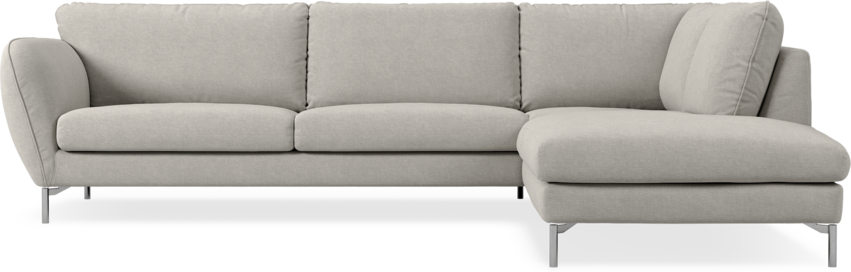 Madison Lux - 3-sits soffa med divan höger - Grå
