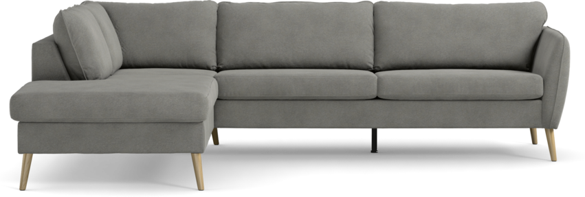 County - 2,5-sits soffa med divan vänster - Grå