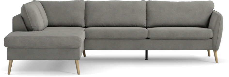 County - 2,5-sits soffa med divan vänster - Grå