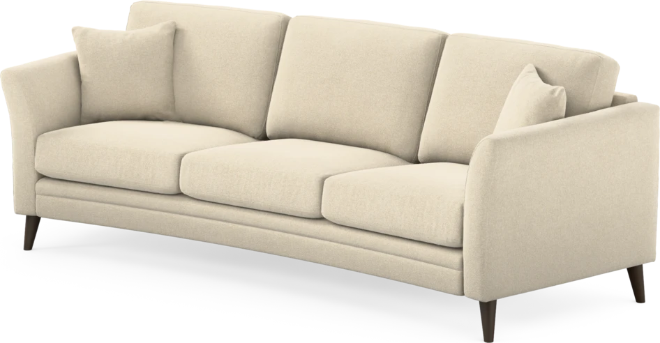 Eden - 3-sits soffa svängd - Beige