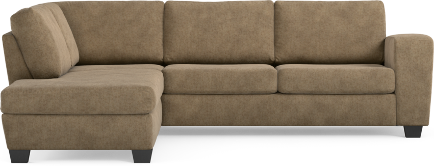 Friday - 2,5-sits soffa med divan vänster - Brun