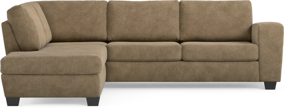 Friday - 2,5-sits soffa med divan vänster - Brun
