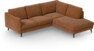 Madison - 2-sits soffa med divan höger - Orange
