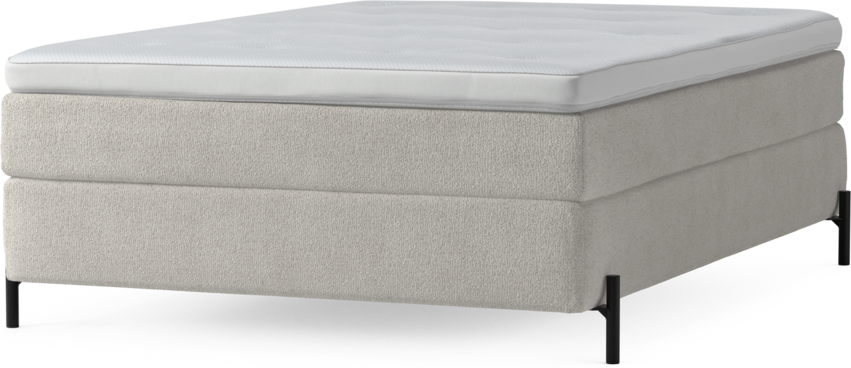 Delux Sense - Kontinentalsäng, enkelsäng 140 cm med bäddmadrass och sängben