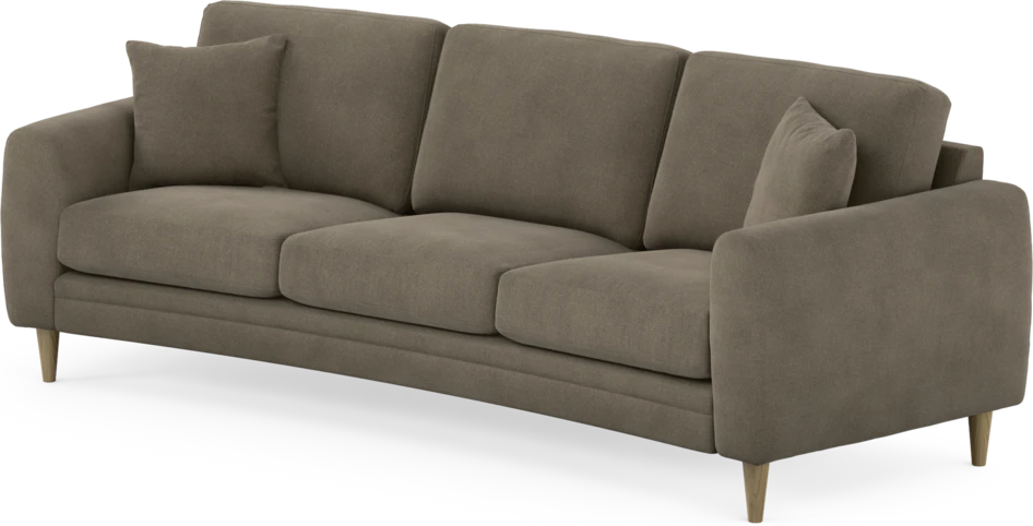 Eden - 3-sits soffa svängd - Beige