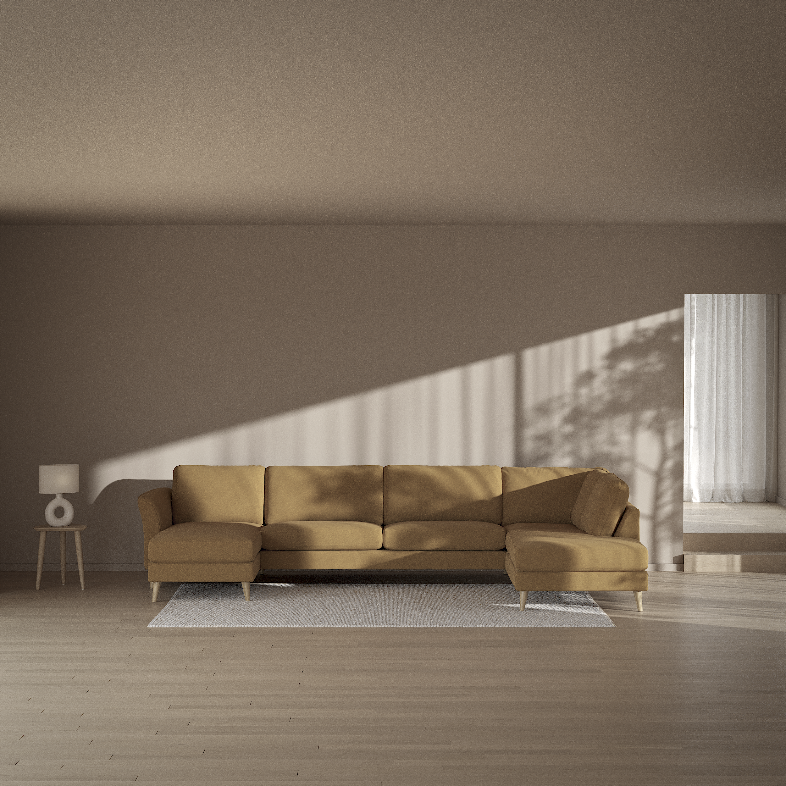 Bridge - 3-sits soffa med schäslong vänster och divan höger - inspiration