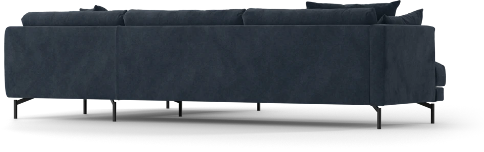 Harper - 3-sits soffa med divan höger - Blå