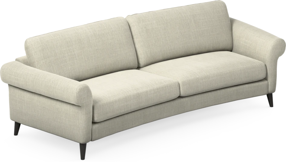 Bridge - 3-sits soffa svängd - Beige