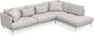 Harper - 3-sits soffa med divan höger - Grå