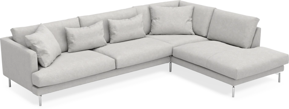 Harper - 3-sits soffa med divan höger - Grå