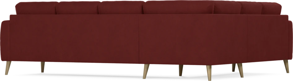 Eden - Hörnsoffa, 2+3-sits - Röd