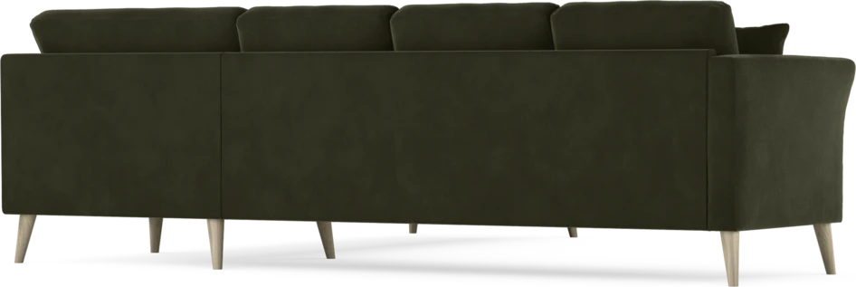 Eden - Hörnsoffa, 3+3-sits - Grön