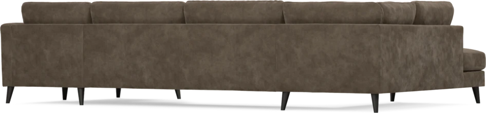 Bridge - 3-sits soffa med divan vänster och schäslong höger - Brun