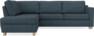 Friday - 2,5-sits soffa med divan vänster - Blå