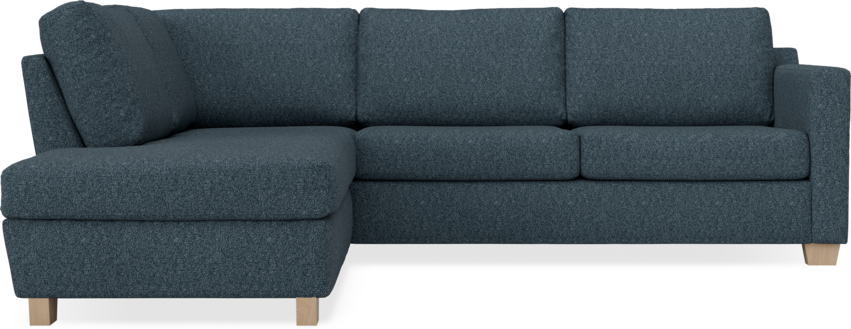 Friday - 2,5-sits soffa med divan vänster - Blå