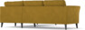 Bridge - Hörnsoffa, 2+2-sits - Gul