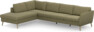 County - 3-sits soffa med divan vänster - Grön