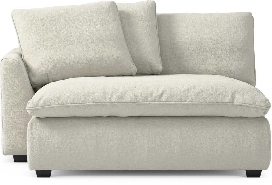 Bellora - Schäslong XL med armstöd vänster - Vit