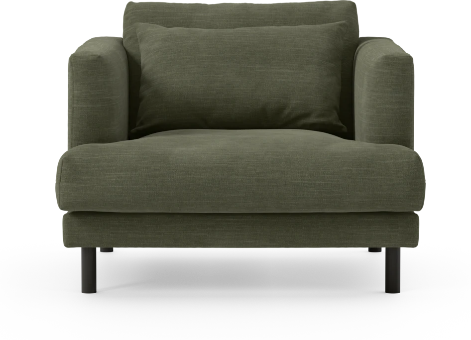 Harper - Fåtölj, 75 cm - Grön